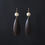 Thumbnail: Ebony and bone earrings