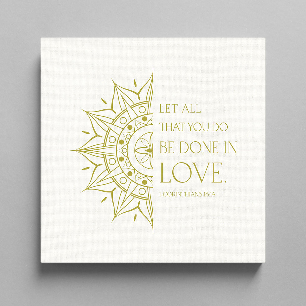 Thumbnail: 'Let All That You Do Be Done in Love' Mandala Art