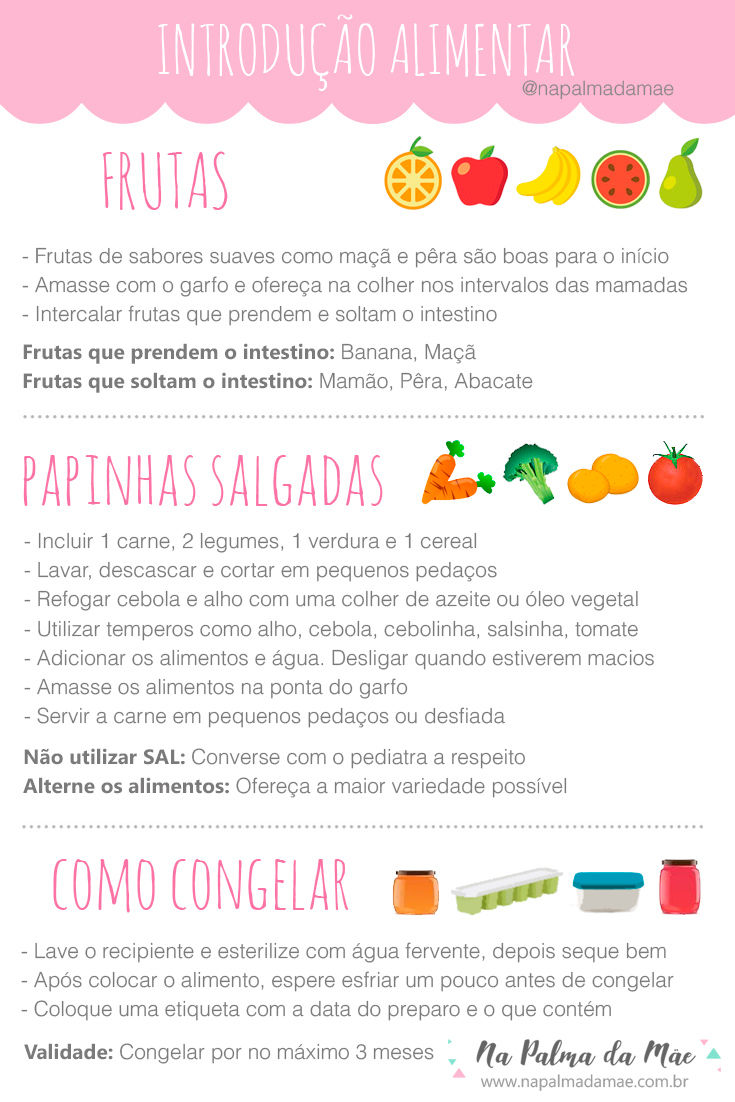 introdução alimentar como preparar a comida do bebe