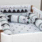 Kit de Berço Tricô Preto