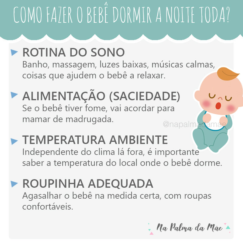 Como Fazer o Bebê Dormir a Noite Toda?