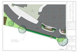 South Building Highway Screen Planting Color Design 24x36 designed by Jim without address.