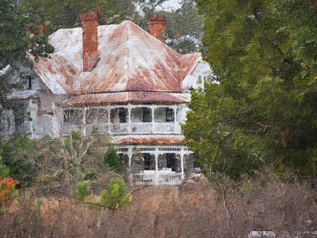 Digital Painting, Old House.