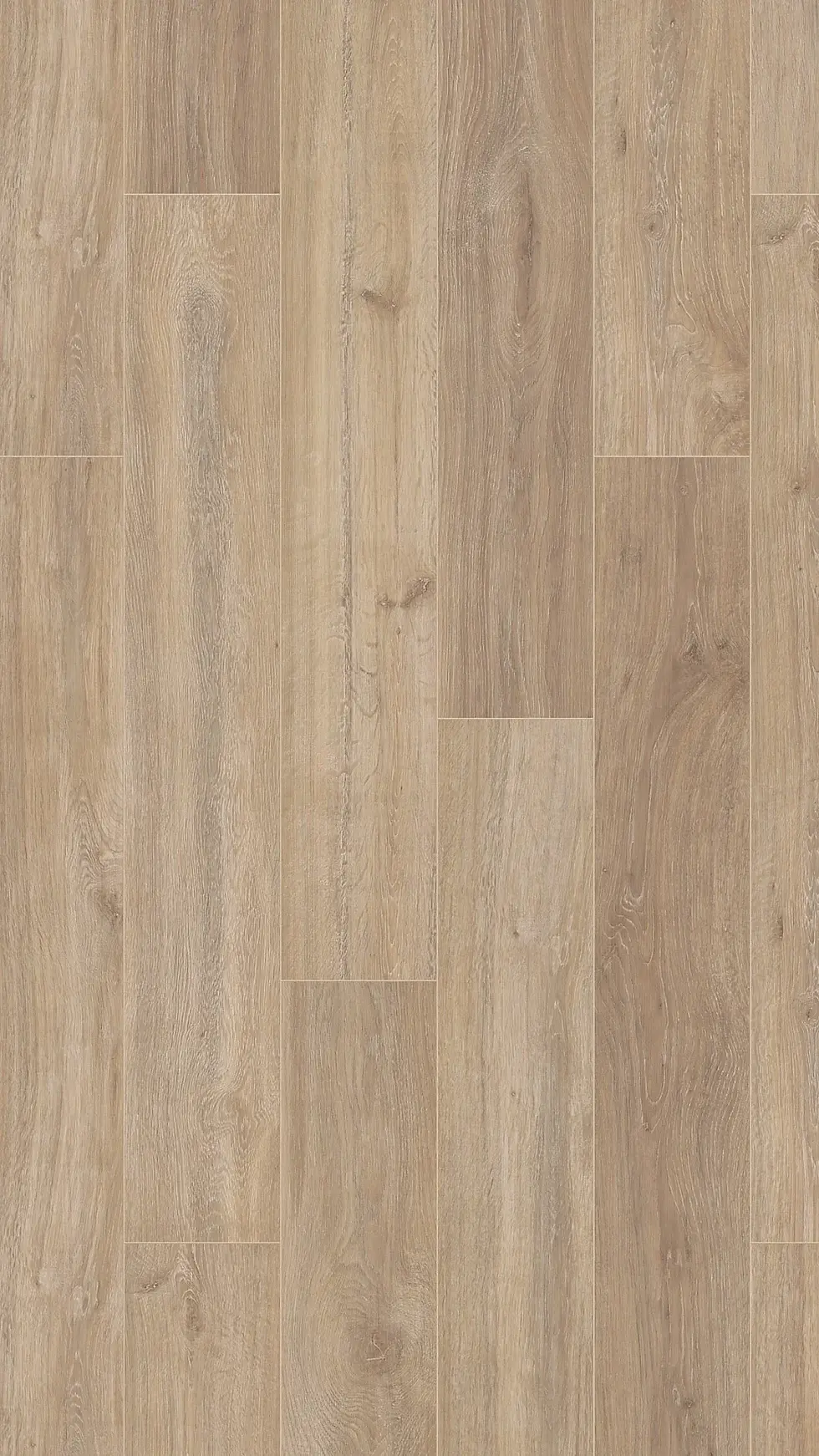 Canadia Bermuda Oak 12mm AC4 laminate flooring featuring natural oak tones and wide 196mm planks.