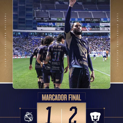 ¡PUMAS SE AFERRA A LA LIGUILLA! VENCE AL PUEBLA CON UN GOL AGÓNICO