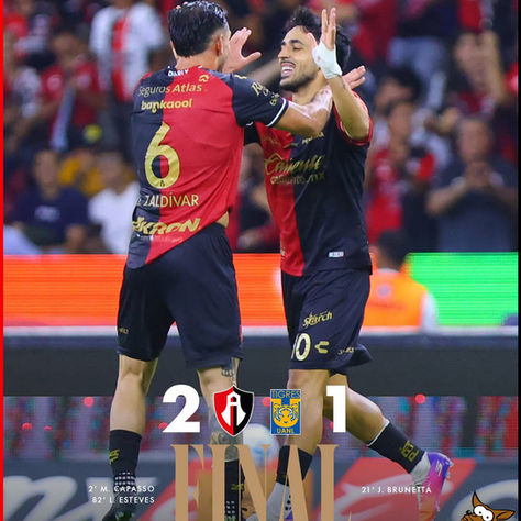 Atlas celebra sus 110 años con triunfo sobre Tigres