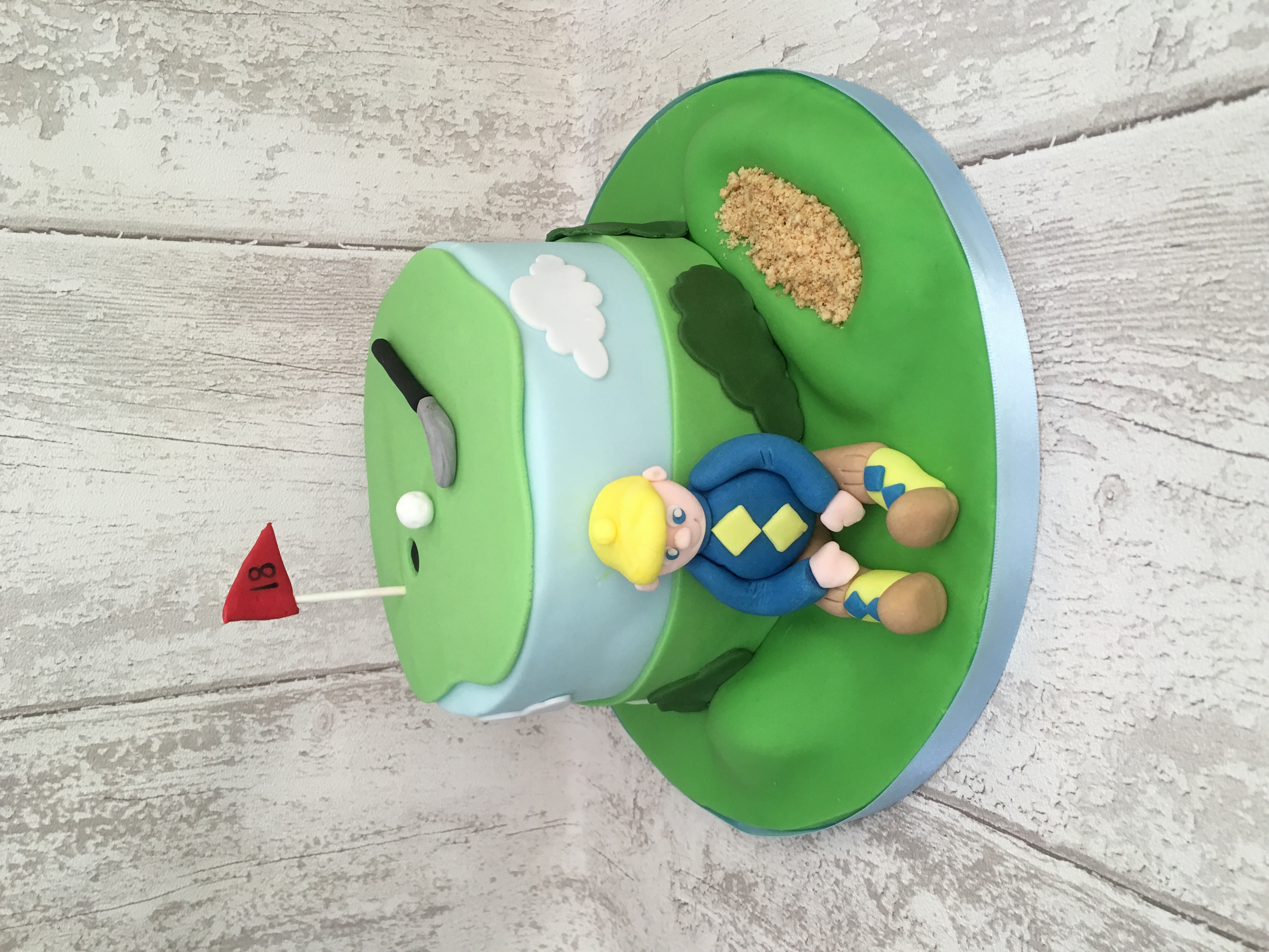 Hole in One Golf Cake