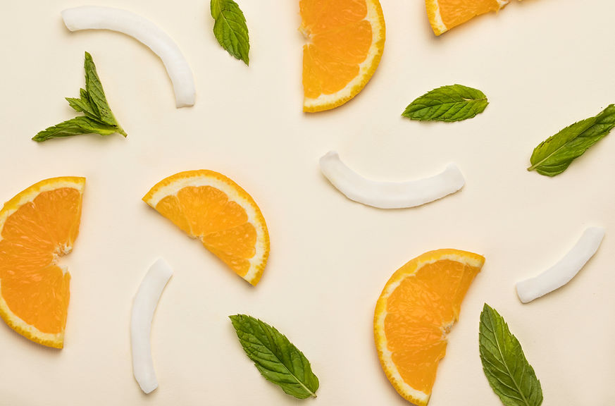 Orange Mint Flatlay