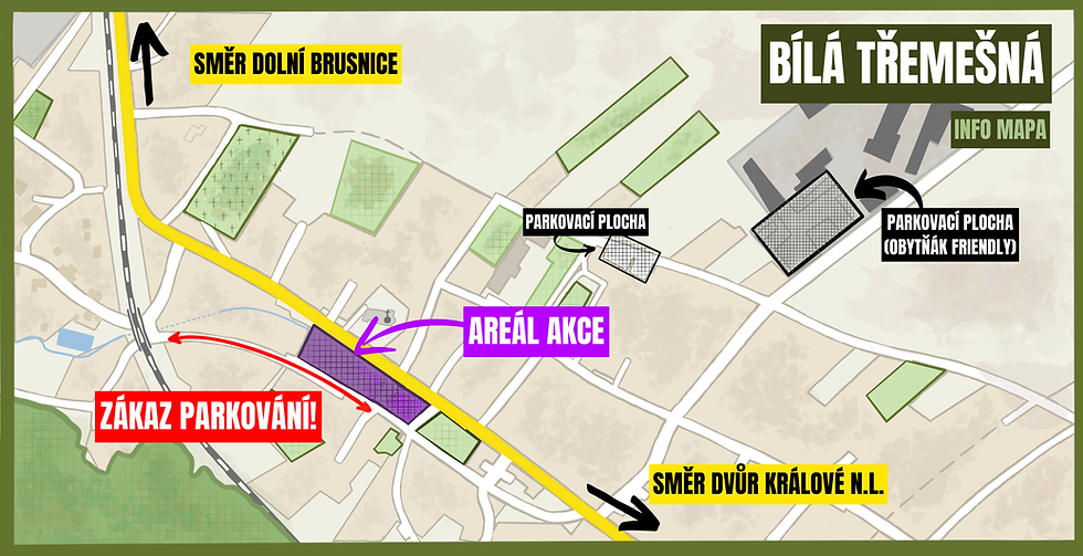 mapa parkování nachmelenej pochoďák