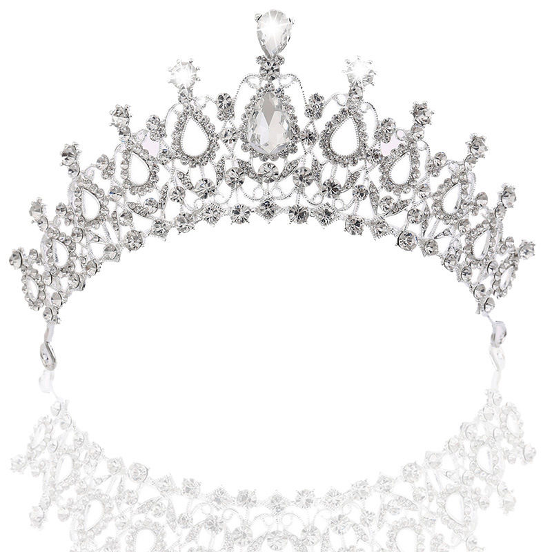 Thumbnail: High Quality Fashion Crystal Wedding Bridal Jewelry Sets Women Bride Tiara Crown