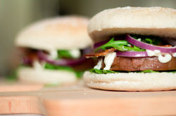 vegan beef style burger