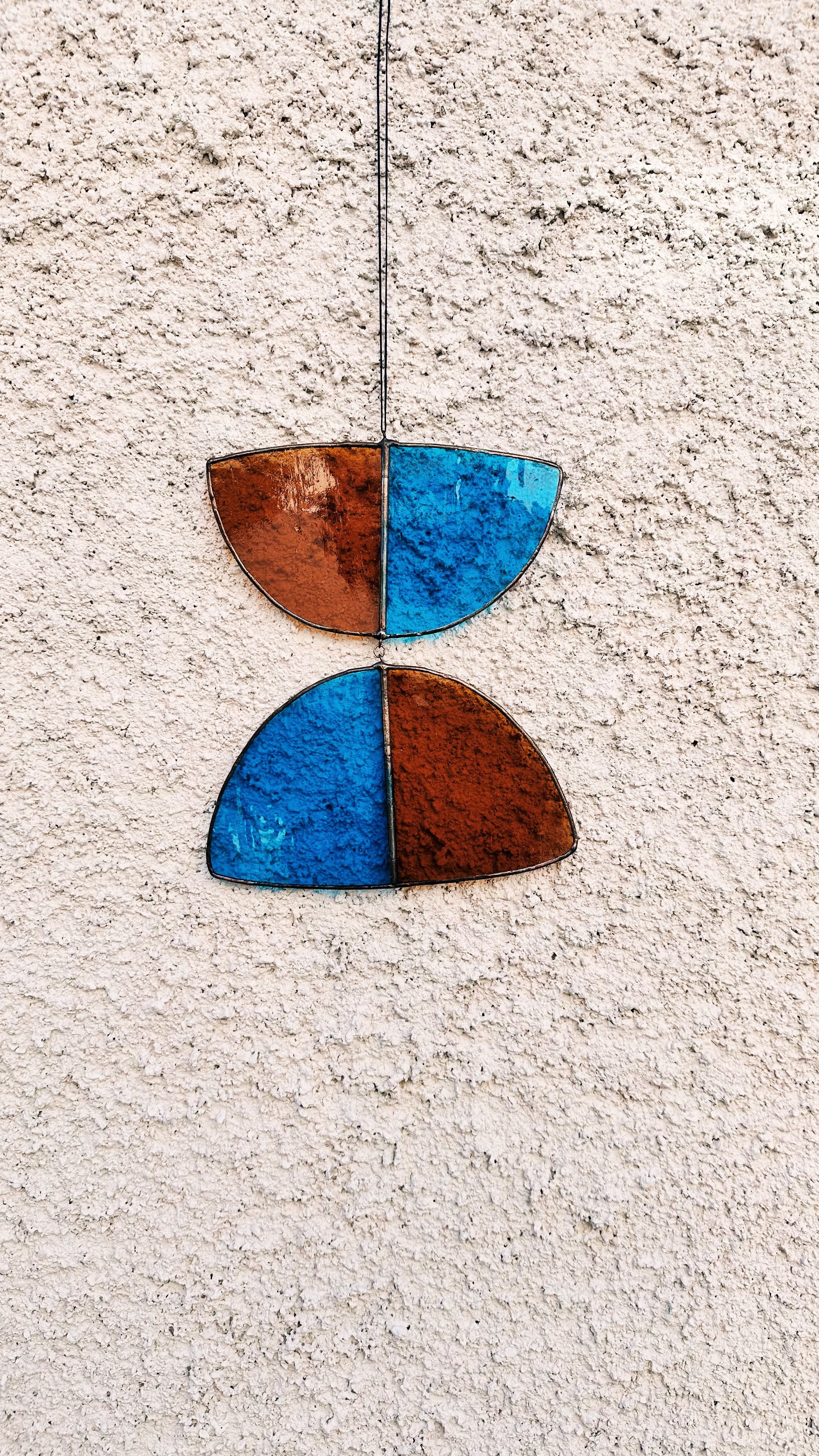Bring Sunshine In: Modern Geometric Stained Glass Suncatcher