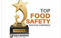 Voted Top Ten Food Safety Services Company 2020
