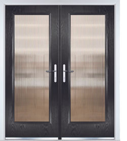 DoubleDoors Black Fluted