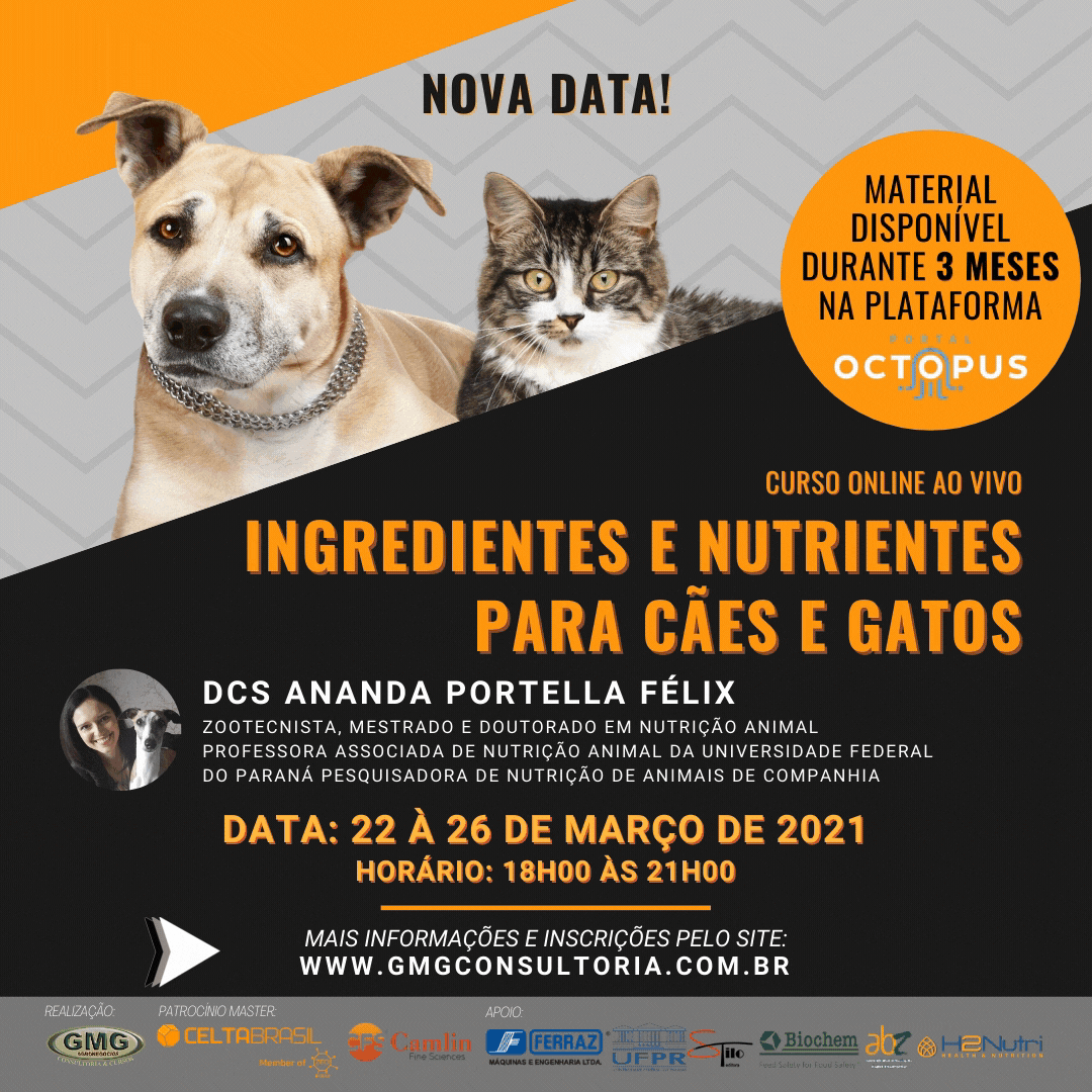 INGREDIENTES E NUTRIENTES PARA CÃES E GA