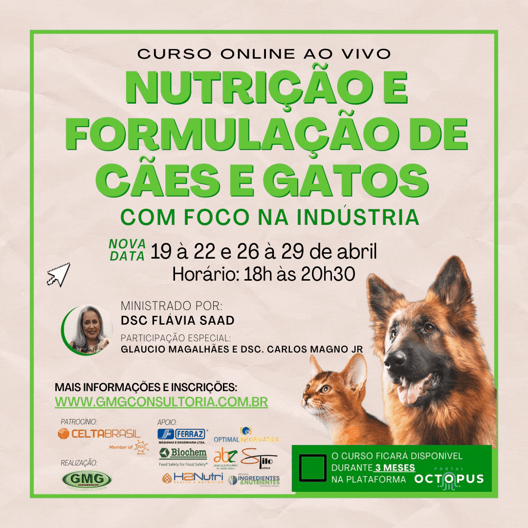 NUTRIÇÃO E FORMULAÇÃO DE CÃES E GATOS CO