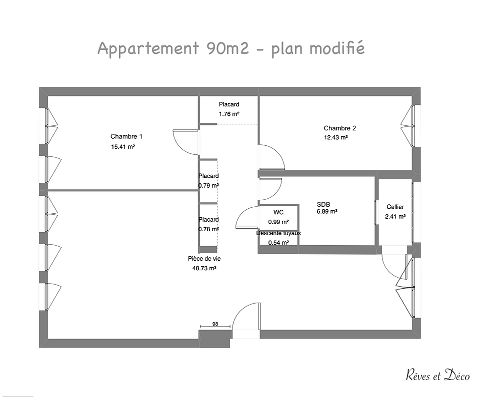 Appartement 90m2.