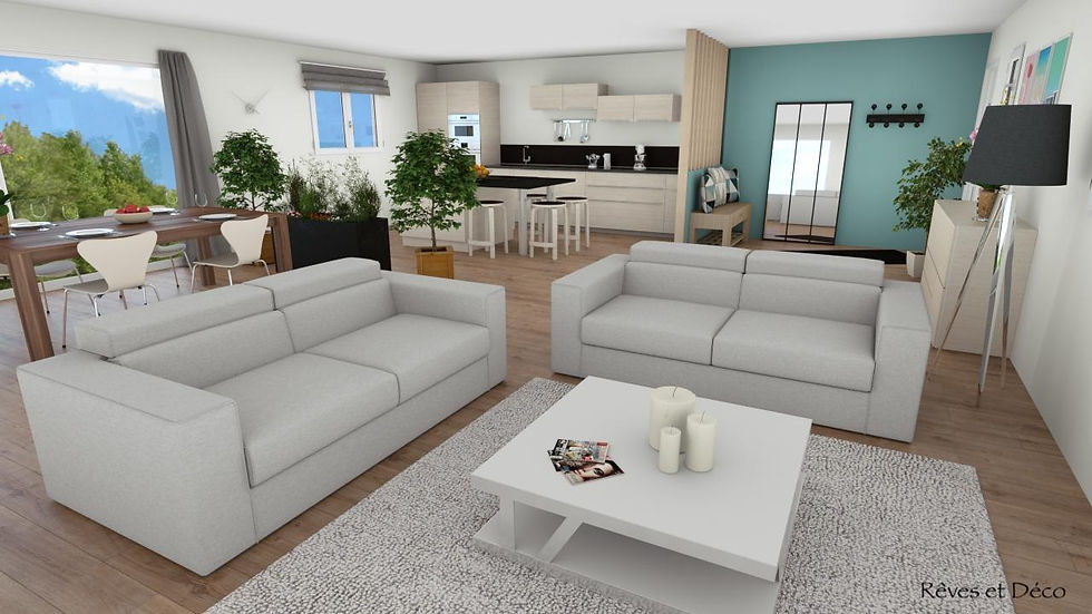 Grande pi èce de vie.