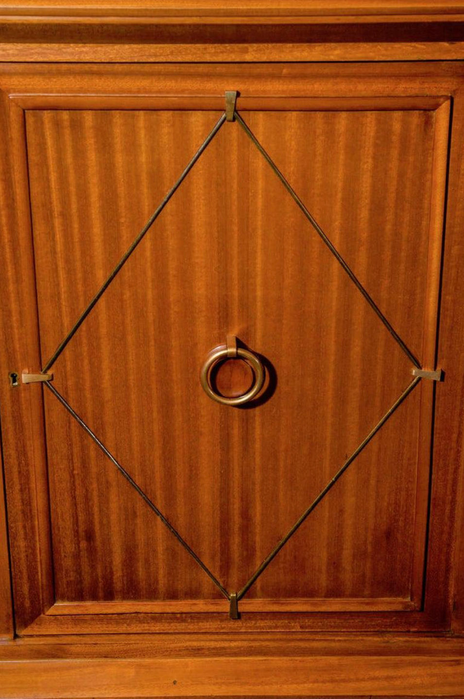 Thumbnail: 1 of 16  Art Deco Neoclassical Cabinet in Cuban Mahogany by Pierre Lardin, Franc