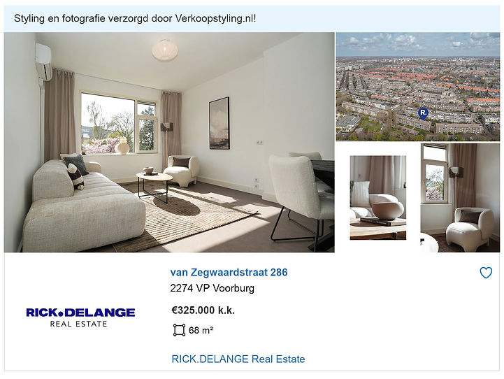 Voorburg Den Haag vastgoedstyling met interieur meubelhuur