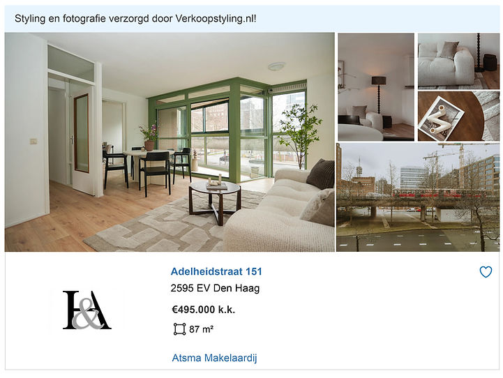 Den Haag verkoopstyling - Vastgoedstyling - meubelverhuur en interieur - Homestaging