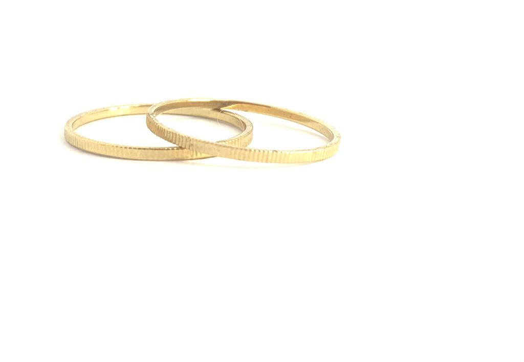 Anel Aliança Prumas Solaris Gold