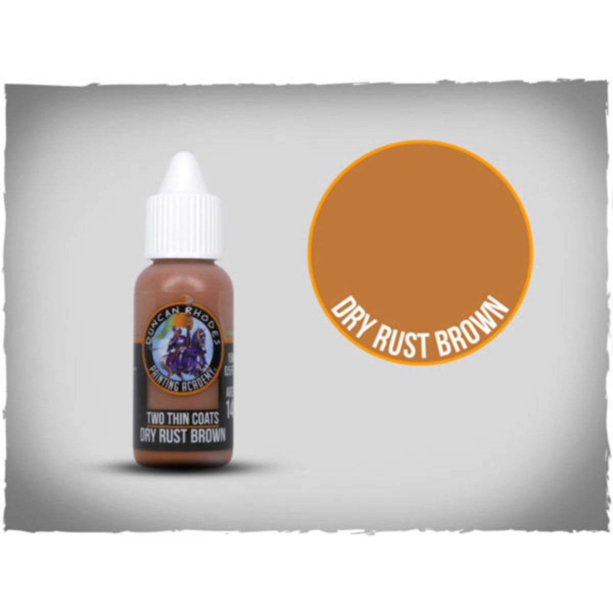 Two Thin Coats: Dry Rust Brown