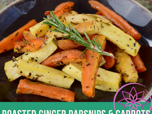 Roasted Ginger Parsnips & Carrots