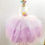 Thumbnail: Purple Tones Ruffle Bridal Dress with Bow