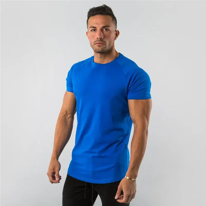 Thumbnail: Men's Gym Athletic Wear Sport Apparel Plain Blank T Shirt
