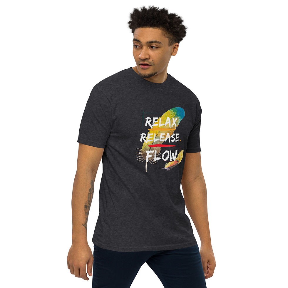 Thumbnail: Relax. Release. Flow. Men’s premium heavyweight tee