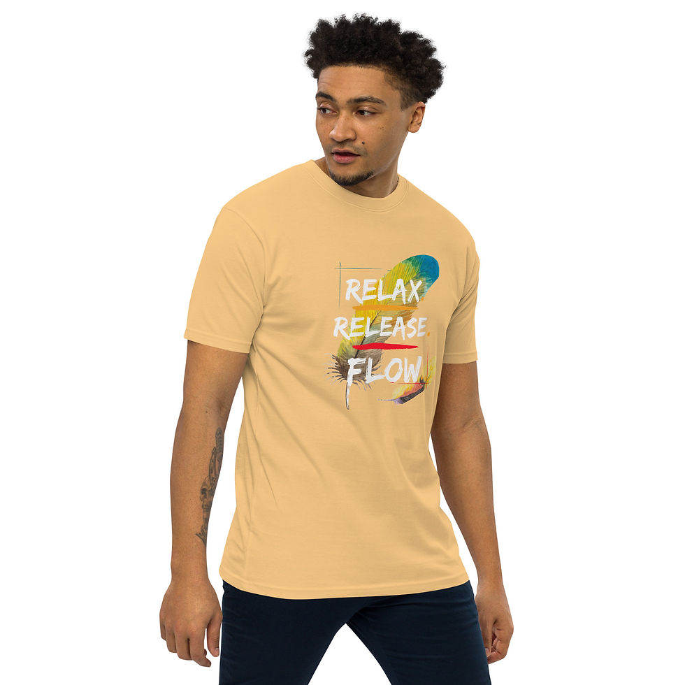 Thumbnail: Relax. Release. Flow. Men’s premium heavyweight tee