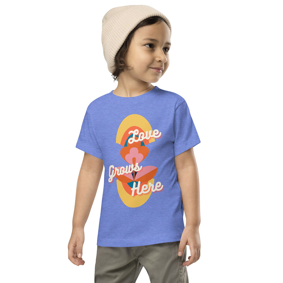 Thumbnail: Love Grows Here Toddler Short Sleeve Tee