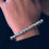 Thumbnail: Silver and plastic Bracelet. Jewelry Shop online Florence