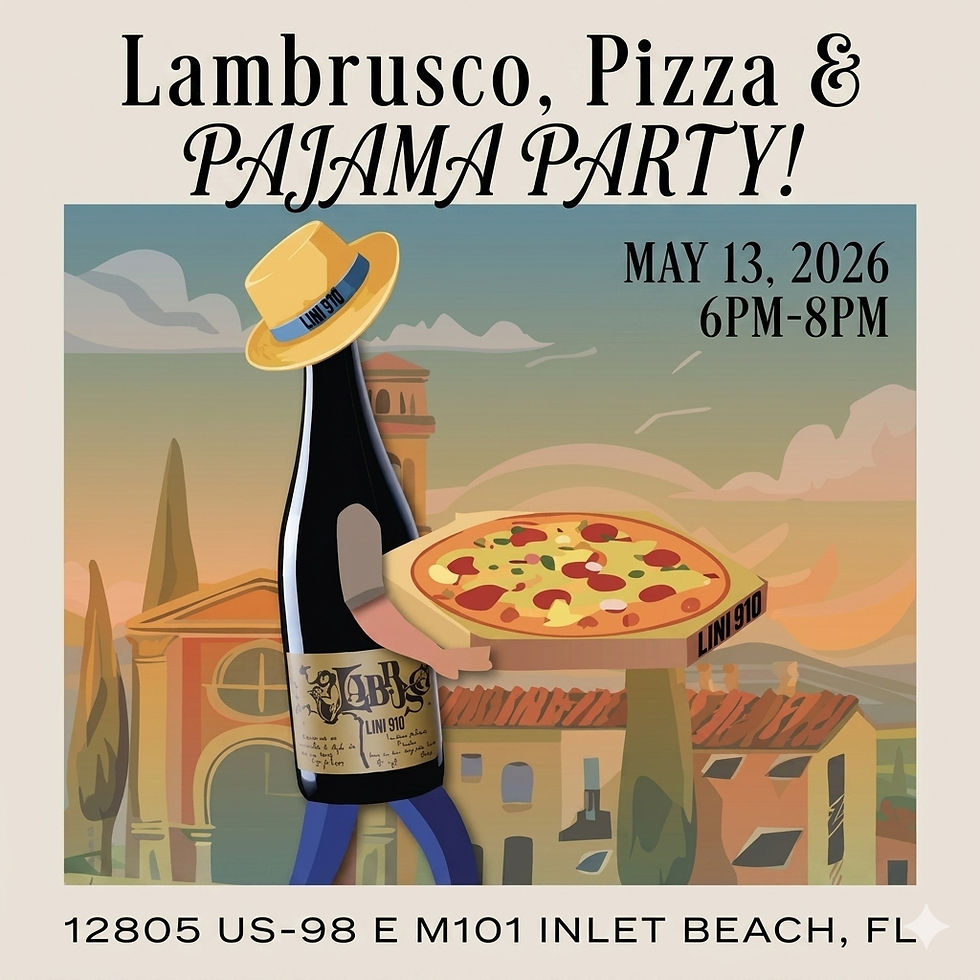 Lambrusco & Pizza & Pajamas!