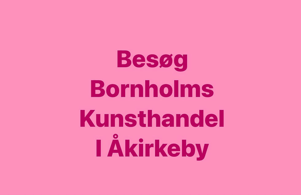 Åbent under kunstrunden kl. 9-18
