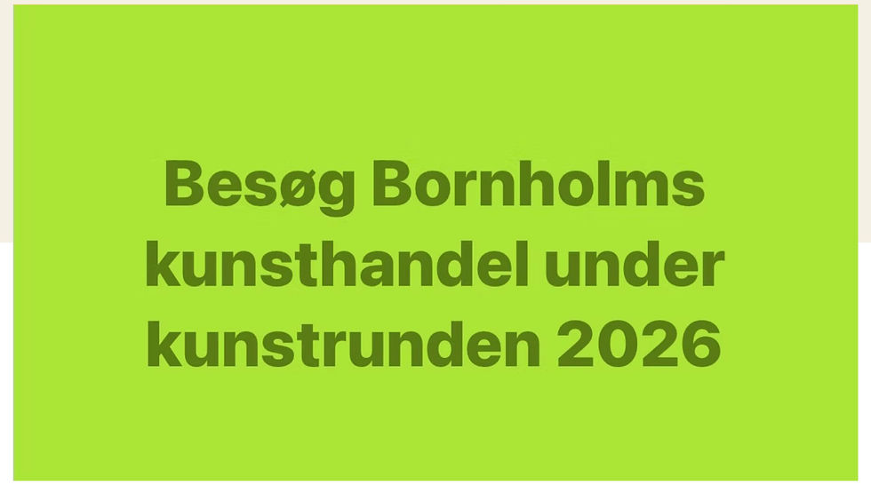 Kunstrunde bornholm 2026