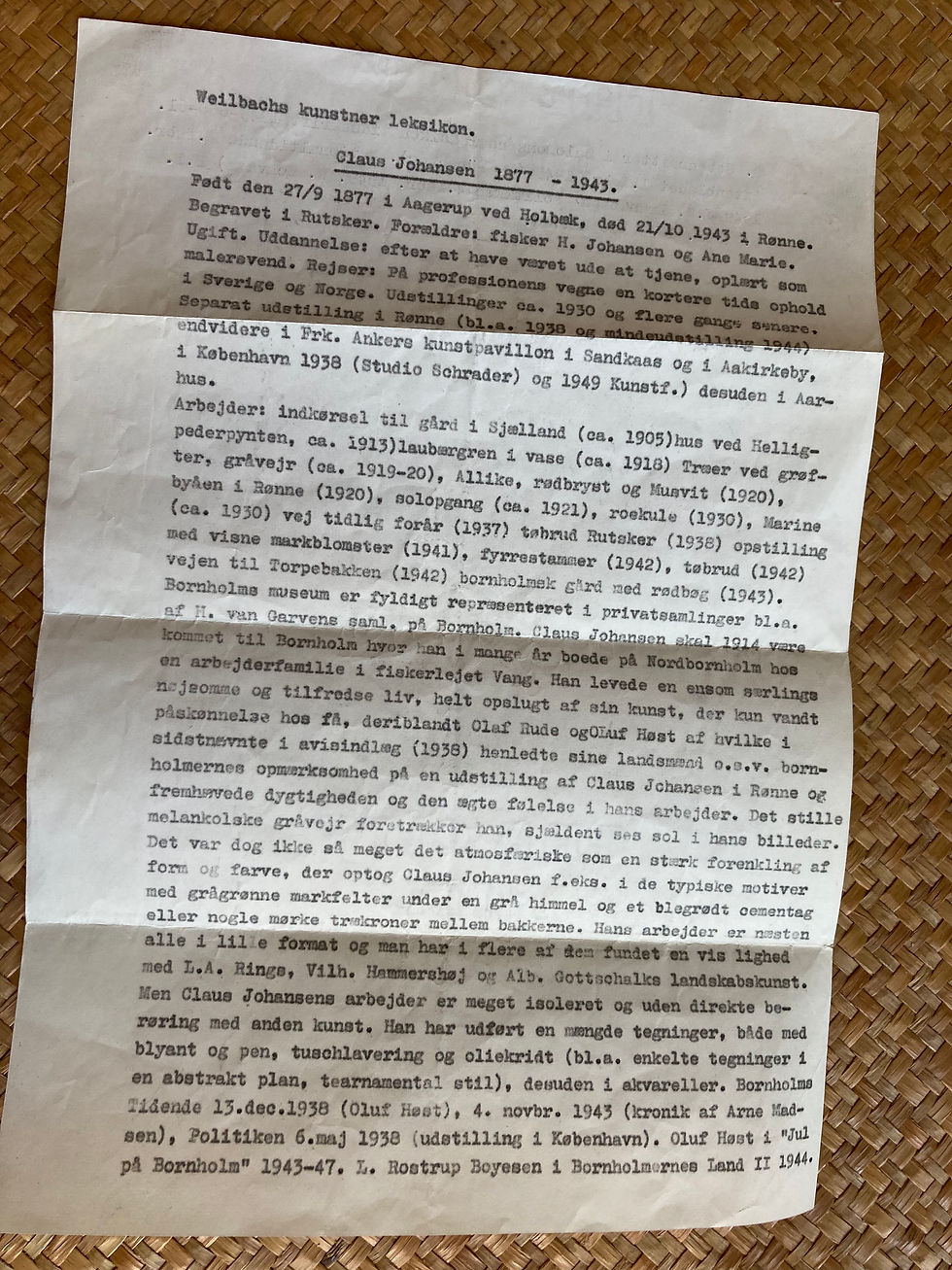 Miniaturebillede: Claus Johansen udstillingskatslog og