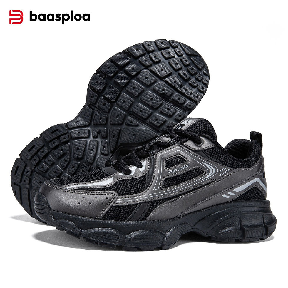 Thumbnail: Baasploa Women Sports Shoes Outdoor Lightweight Breathable Jogging Sneakers Fema