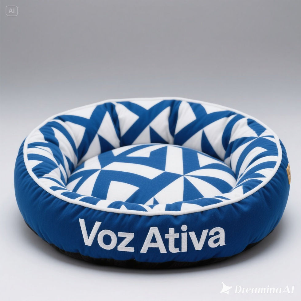 Miniatura: Cama Ortopédica para Cães – Conforto e Design em Cinza Neutro