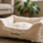 Miniatura: Cama Ortopédica para Cães – Conforto e Design em Cinza Neutro
