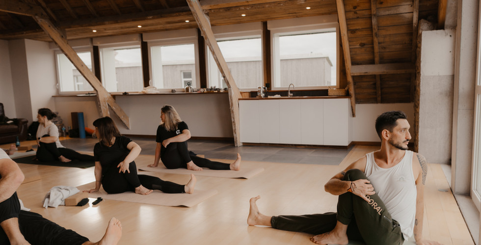 salle de yoga à la Colonie de Trézien 