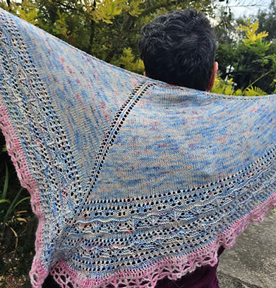 Châle Chal Raices de Marianela Galo en Hanami Merino Princier