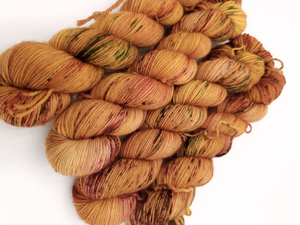 Demi 50g - "Curcuma", MoelliFlex 85% Mérinos 15% Nylon