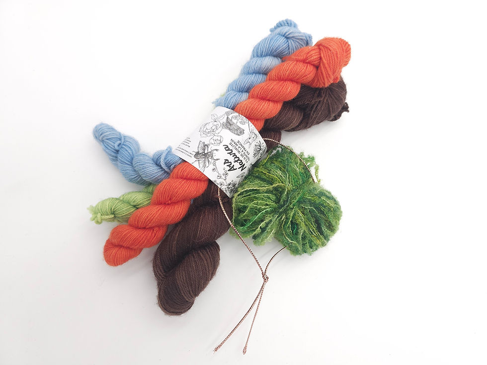 Miniature : Kitapetons "Potager", 1 Echeveau 50 ou 100g, 3 minis 20g et 10g de bouclette