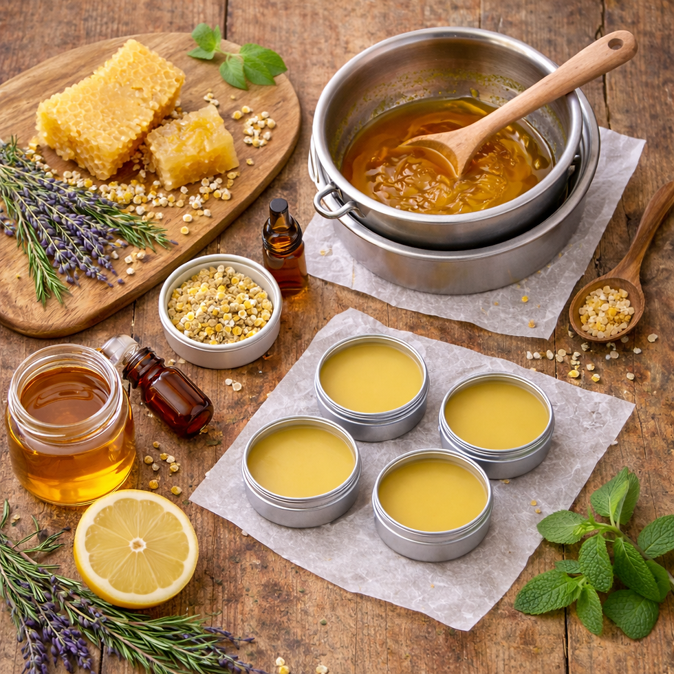 Beeswax skincare - from hive to handmade products