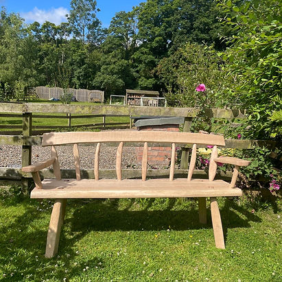cleft oak bench