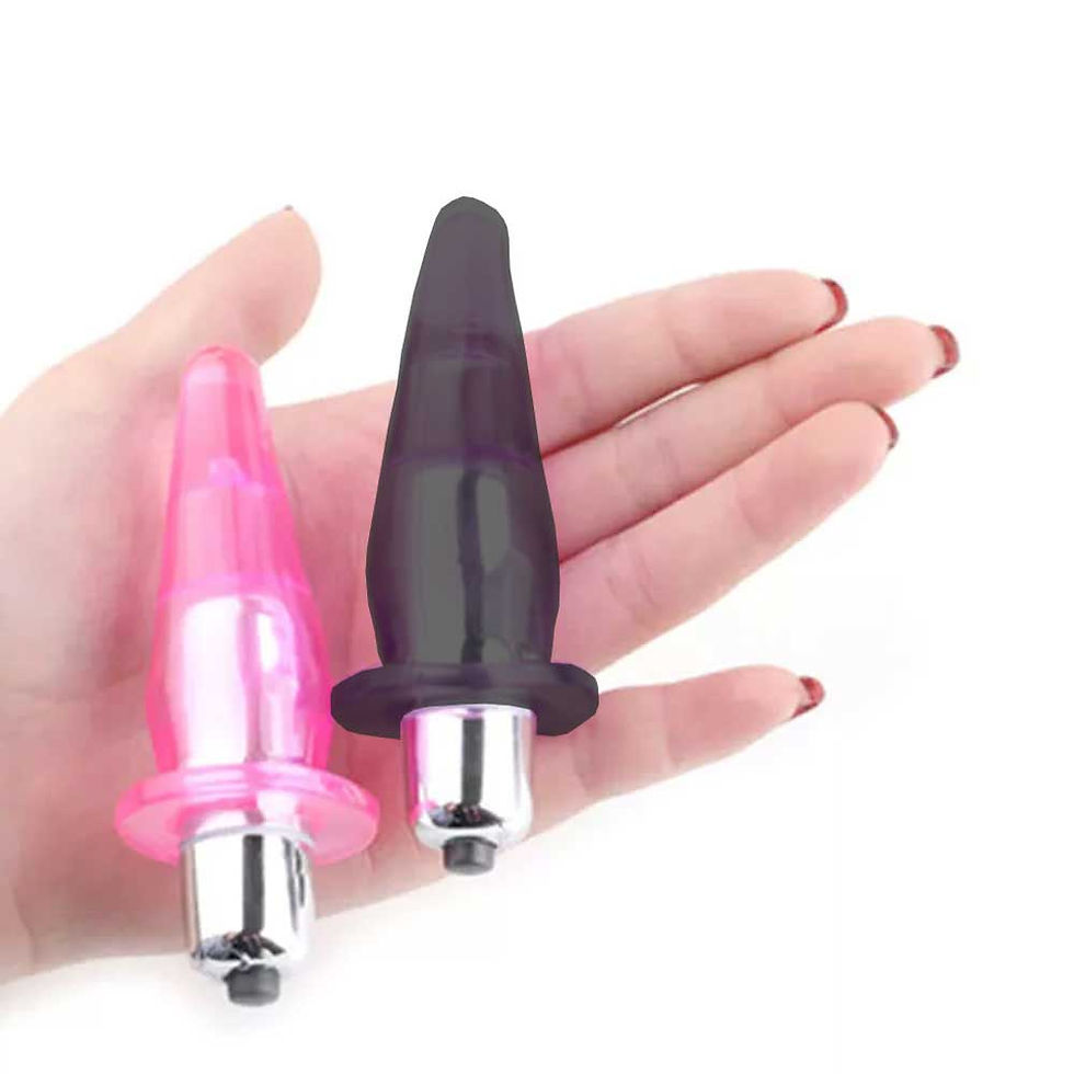 titreşimli siyah anal plug