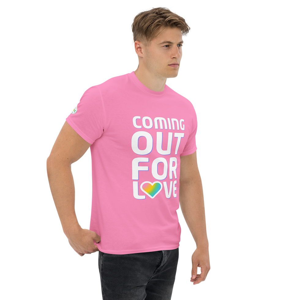 Thumbnail: Coming Out for Love  Pink Tee | KS LGBTQ+