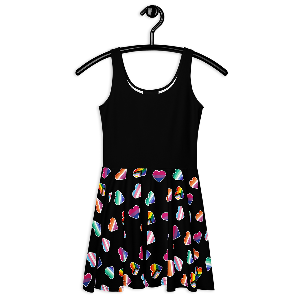 Thumbnail: Pride Flag Hearts Dress | CODAC